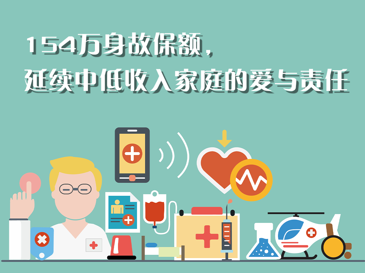 154萬身故保額，延續(xù)中低收入家庭的愛與責任